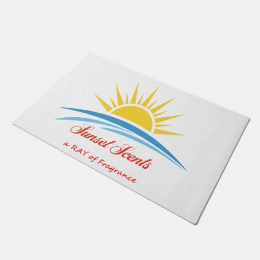 Sunset Scans Logo-Doormat Fußmatte (Schrägansicht)