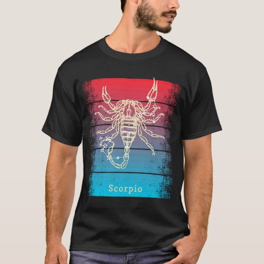 Sunset Scorpio Zodiac T-Shirt (Vorderseite)
