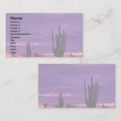 Sunset, Scottsdale, Arizona Visitenkarte (Vorne/Hinten)