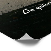 Sunset Scripting on Quietness Poster (Ecke)