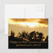 Sunset Scripture text Postkarte (Vorne/Hinten)