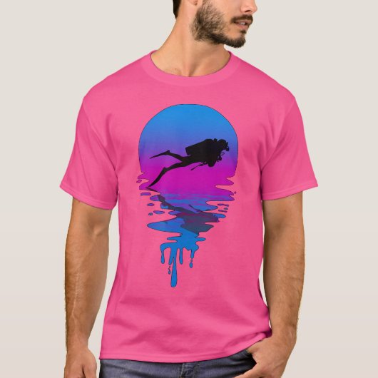 Sunset Scuba Diving T-Shirt (Vorderseite)