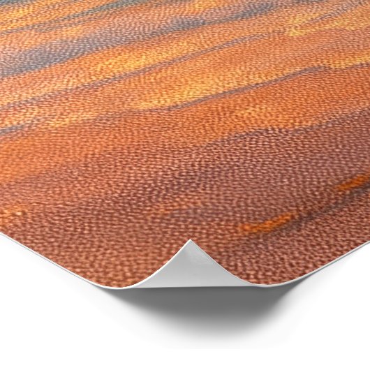 Sunset Sea Cloud - Pastel Painting Style Poster (Ecke)