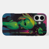 Sunset Sea Elf Krieger mit Greatsword Case-Mate iPhone Hülle (Rückseite (Horizontal))