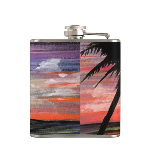 Sunset Sea Flachmann (Rückseite)