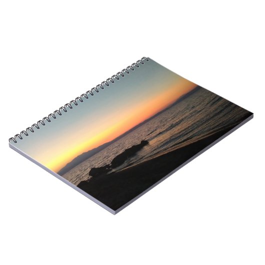 Sunset Sea Foto Notebook Notizblock (Linke Seite)