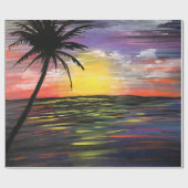 Sunset Sea Geschenkpapier (Flach)