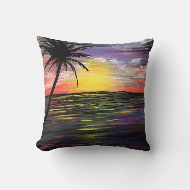 Sunset Sea Kissen (Vorderseite)