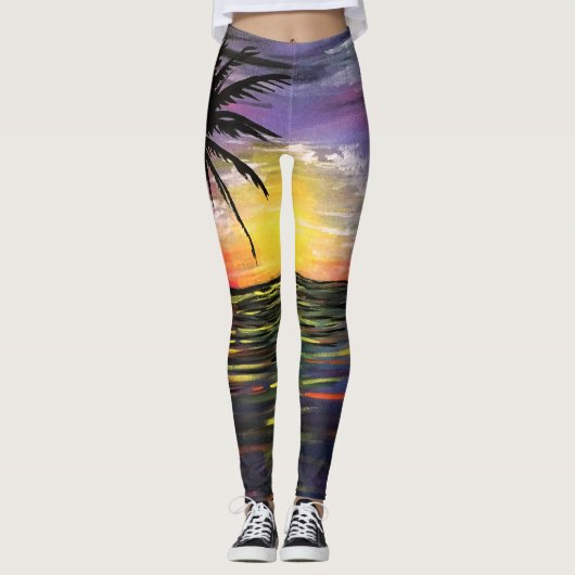 Sunset Sea Leggings (Vorderseite)