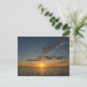 Sunset Sea Postkarte (Stehend Vorderseite)