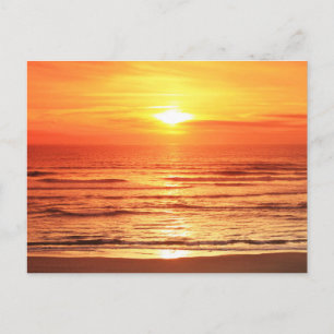 Sunset Sea Postkarte