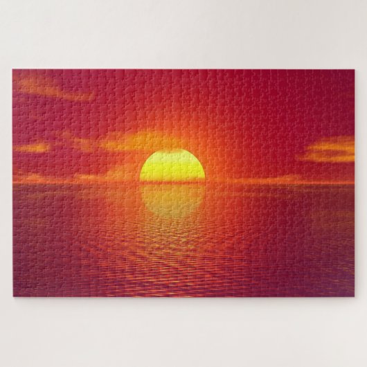 Sunset Sea Puzzle (Horizontal)