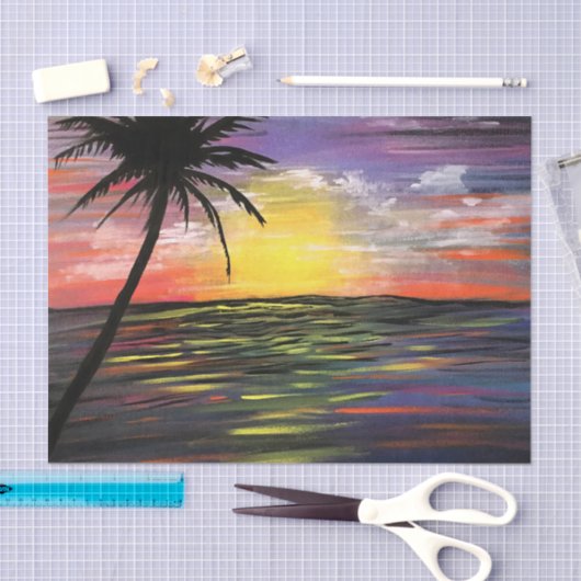 Sunset Sea Seidenpapier (Handwerk)