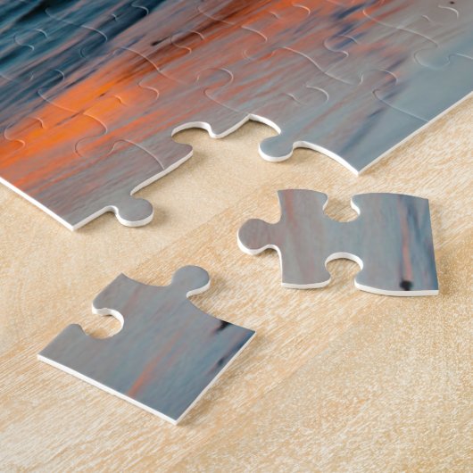 Sunset, Sea Stacks, Ocean Side, Oregon, USA Puzzle (Seite)