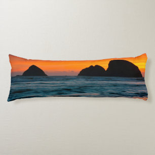 Sunset, Sea Stacks, Ocean Side, Oregon, USA Seitenschläferkissen