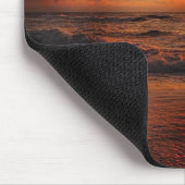 Sunset Sea Waves Mousepad (Ecke)