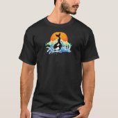 Sunset Sea Waves Ocean Animal Killer Whale Orca T-Shirt (Vorderseite)
