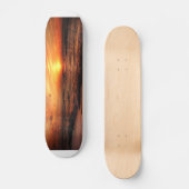 Sunset Sea Waves Skateboard (Vorderseite)