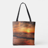 Sunset Sea Waves Tasche (Rückseite)