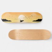 Sunset Sea Whale Skateboard (Horizontal)