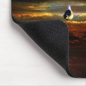 Sunset Seagull Mousepad (Ecke)