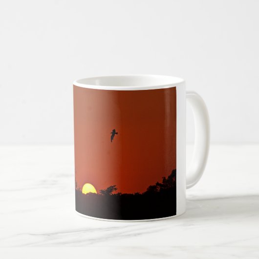 Sunset Seagull Tasse (VorderseiteRechts)