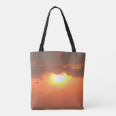 Sunset & Seagull Tote Bag Tasche (Rückseite)