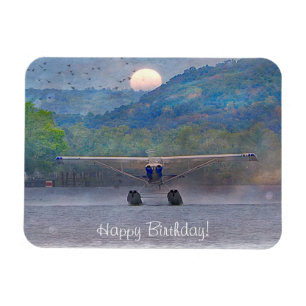 Sunset Seaplane Magnet
