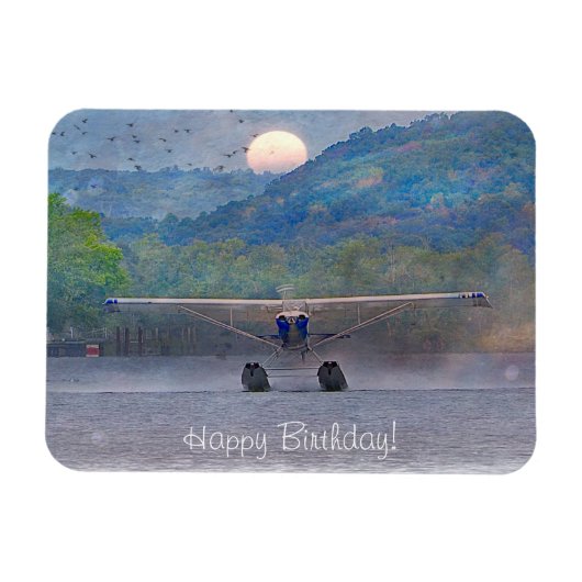 Sunset Seaplane Magnet (Horizontal)