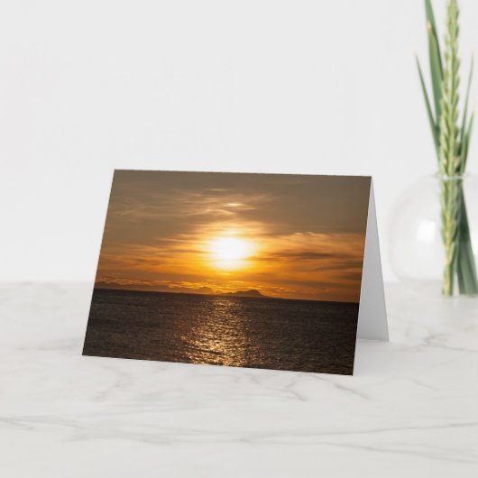 Sunset Seascape Foto Karte (Vorderseite)