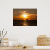 Sunset Seascape Foto Poster (Küche)