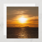 Sunset Seascape Fotokarte (Vorne/Hinten)