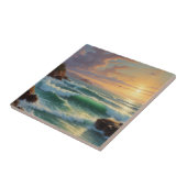 Sunset Seascape Painting Artwork Fliese (Seite)