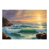 Sunset Seascape Painting Artwork Fotodruck (Vorne)