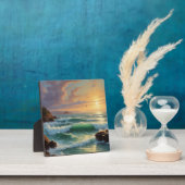 Sunset Seascape Painting Artwork Fotoplatte (InSitu)