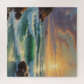 Sunset Seascape Painting Artwork Puzzle (Horizontal)
