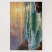 Sunset Seascape Painting Artwork Puzzle (Vertikal)