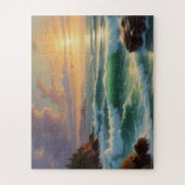 Sunset Seascape Painting Artwork Puzzle (Vertikal)