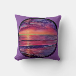 Sunset Seascape Throw Kissen