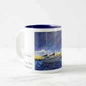 Sunset See-Kaffee-Tasse Zweifarbige Tasse (Vorderseite Links)