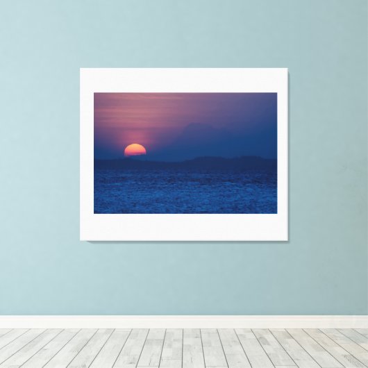 Sunset seen  leinwanddruck (Insitu (Holzboden))