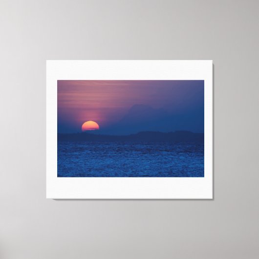 Sunset seen leinwanddruck (Vorderseite)