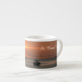 Sunset Segelboote Ocean Tropical Personalize Espressotasse (Vorderseite Rechts)