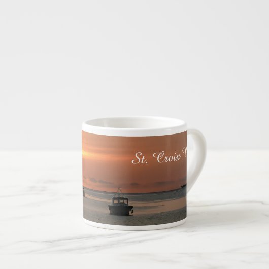 Sunset Segelboote Ocean Tropical Personalize Espressotasse (Vorderseite Rechts)