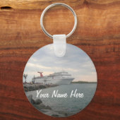 Sunset Segeln Hübsch Personalisiert Schlüsselanhänger (Vorderseite)