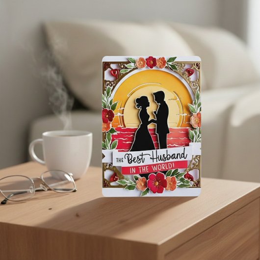 "Sunset Serenade" Best Husband Card Feiertagskarte