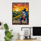 Sunset Serenade: Haifisch-Encore Poster (Heimbüro)