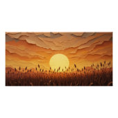 Sunset Serenade in Paper Poster (Vorderseite)