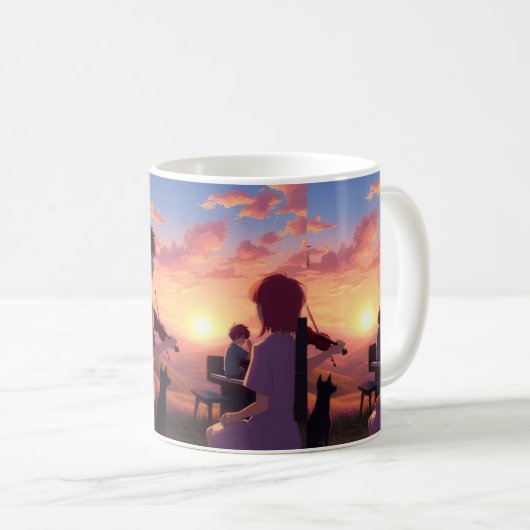 Sunset Serenade Mug Kaffeetasse (VorderseiteRechts)