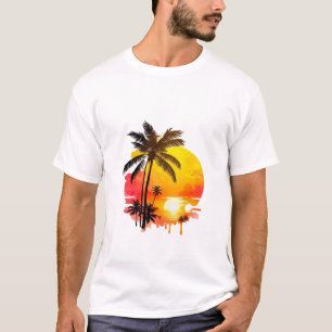 Sunset Serenade Unter dem Palms Royal T - Shirt